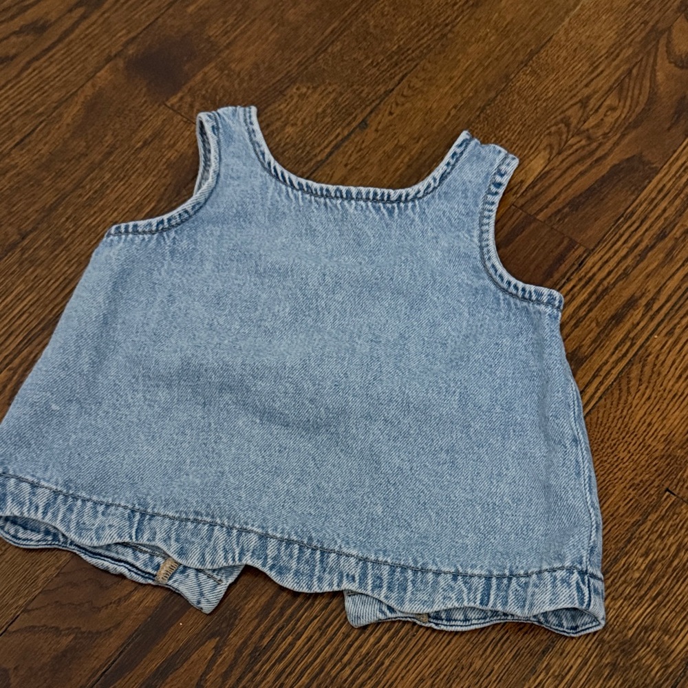 Zara Denim Blue Kids Tank Top